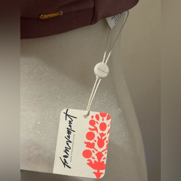 Free People x BOAMAR Twist Habana Bikini Top Women’s Size XL Truffle Shimmer NWT - Picture 12 of 12